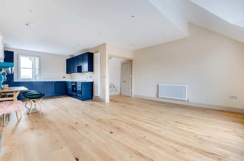 loft conversion for basement with wooden floors