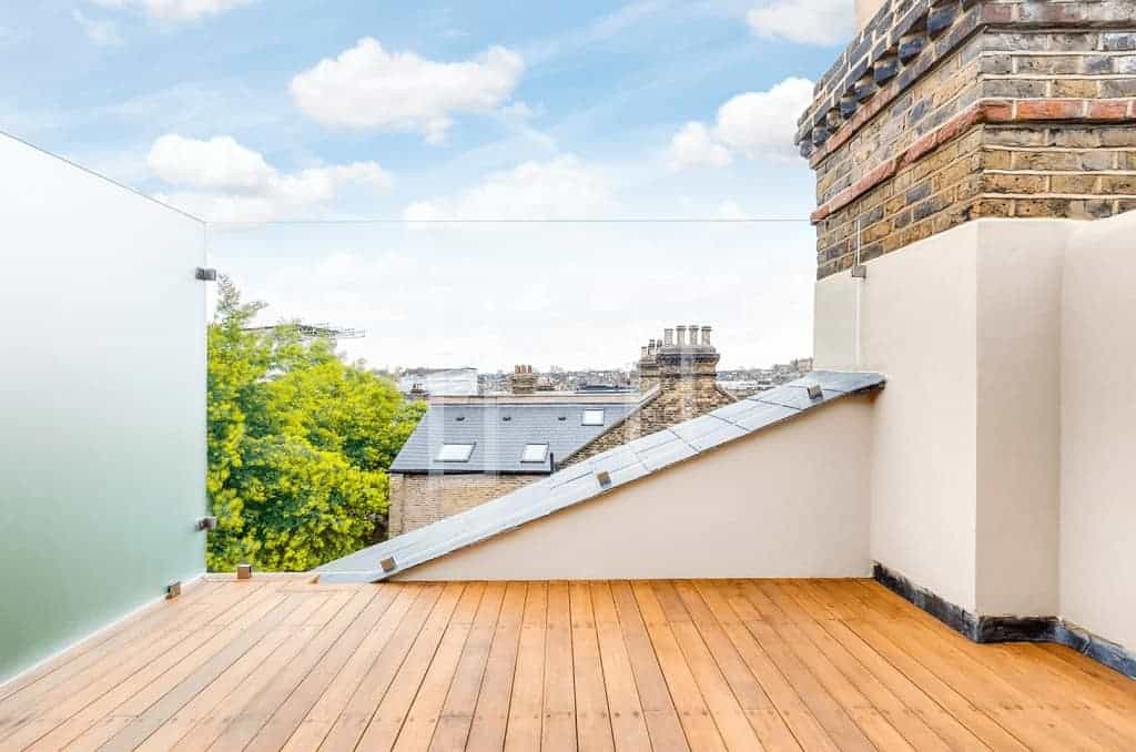 completed loft extension with rooftop terrace