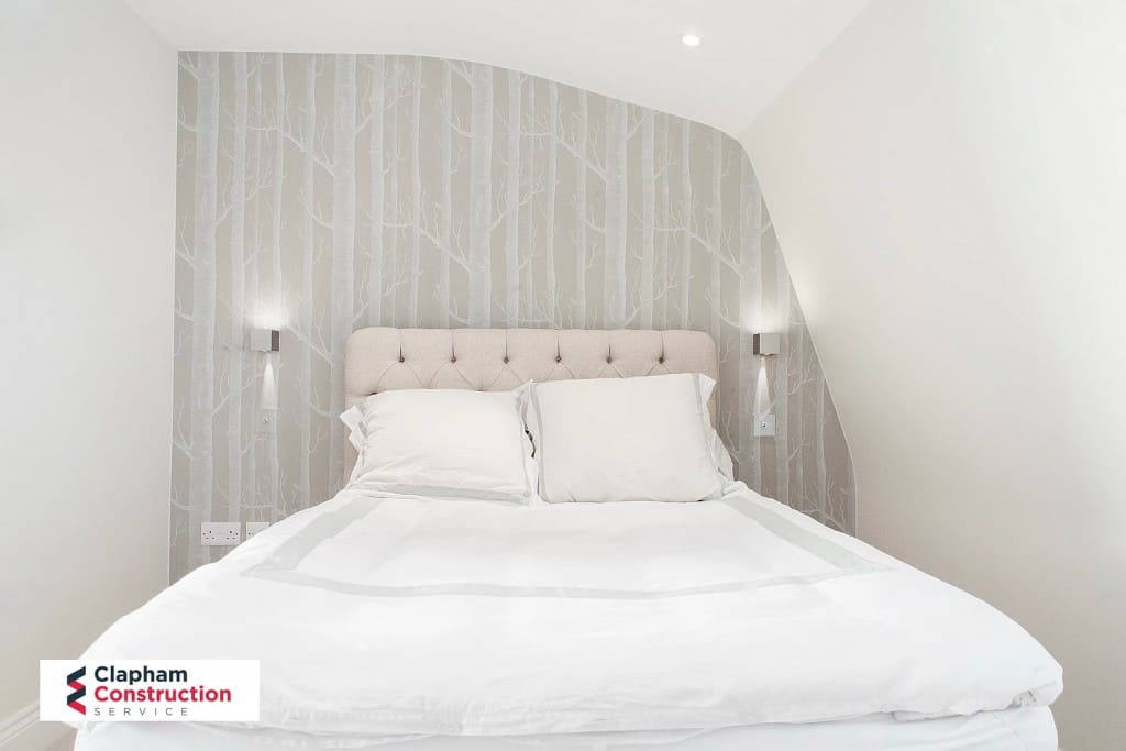 completed loft conversion with small guest bedroom