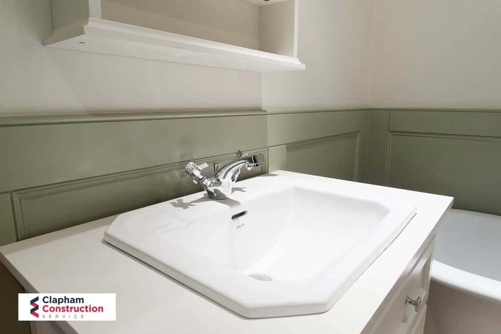 finished loft conversion with sink