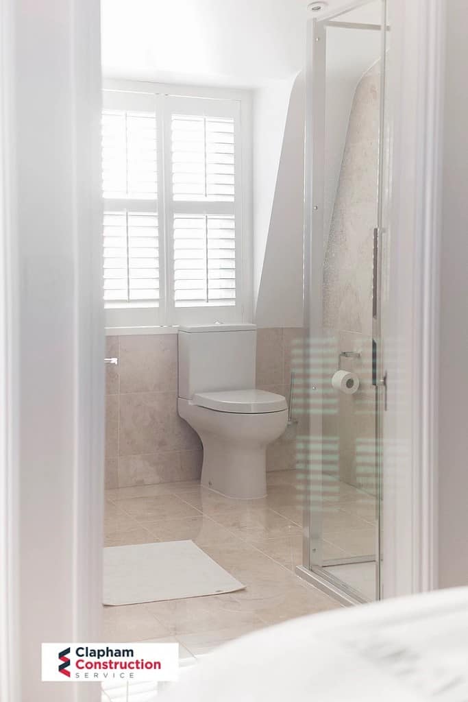 finished loft extension ensuite with shower