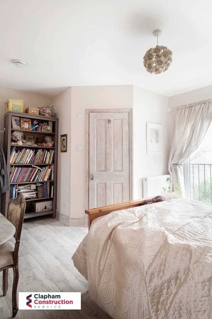 completed loft conversion with rustic wood