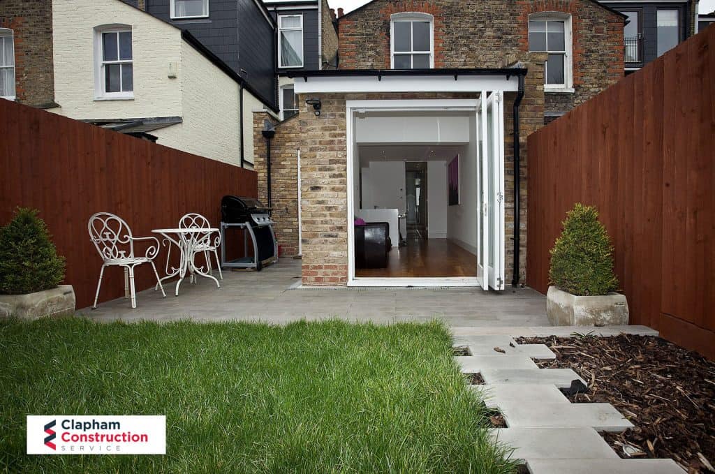 home-extension-garden-design- home extension garden bifolding doors