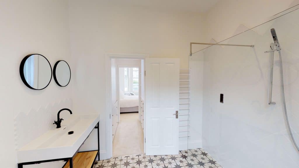 completed home extension basement washroom