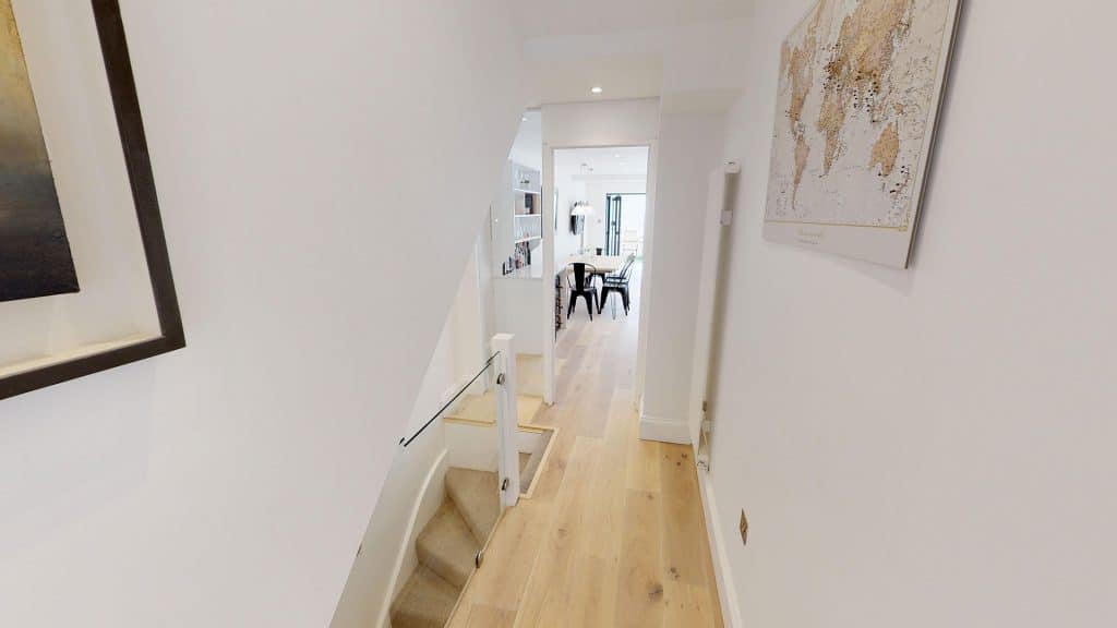 completed loft conversion for basement and basement stairs