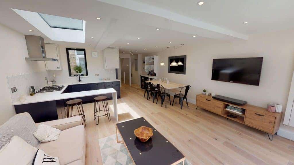 open planned home extension