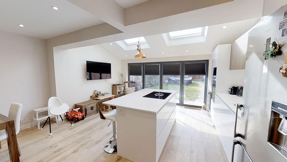 open kitchen diner home extension