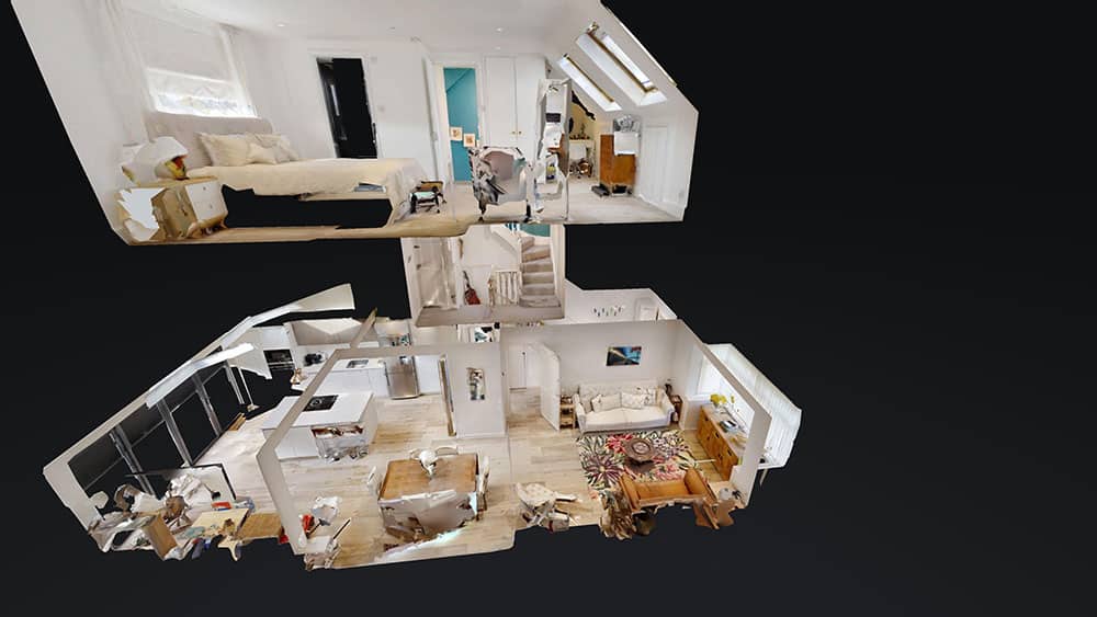 3d view of loft conversion completed