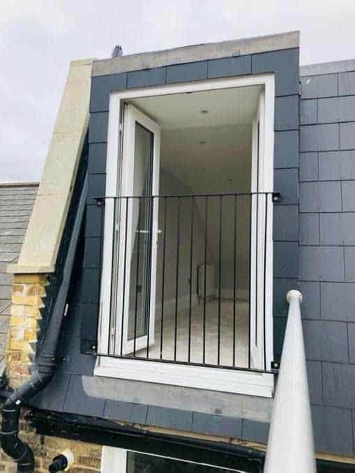 Outside view of loft conversion