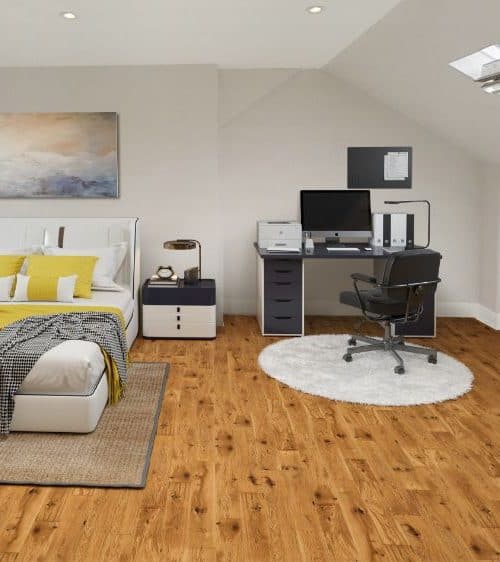 bedroom and office and loft conversion