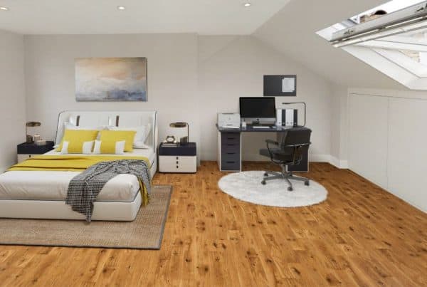 bedroom and office and loft conversion