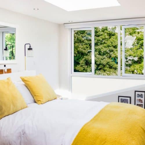 double bedroom in loft conversion
