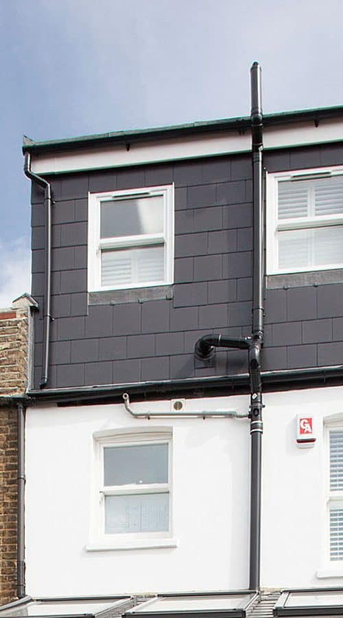 dormer loft conversion on back of london house