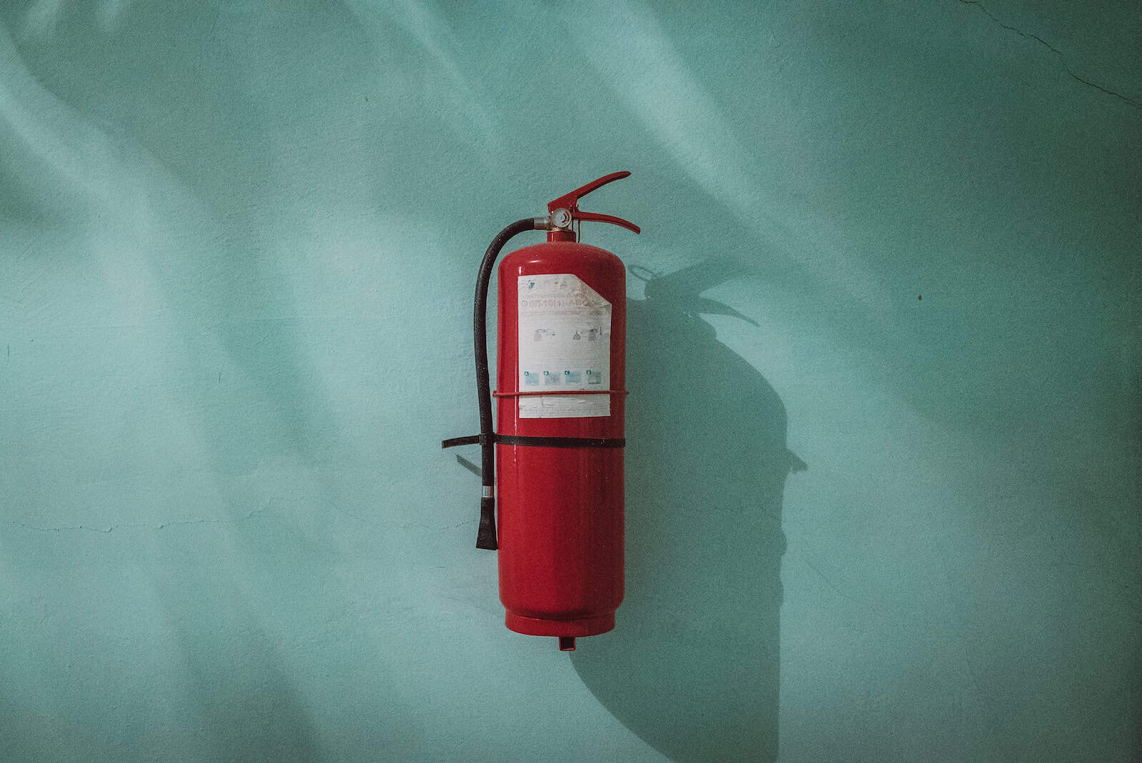 red fire extinguisher